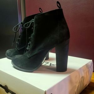 Aldo suede lace up booties